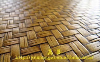 中号斜边凸把蔑底木托盘 东南亚工艺品的实用与美学